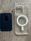 全新 iphone 14 pro 透明磁吸壳 +磁吸卡包+屏保膜